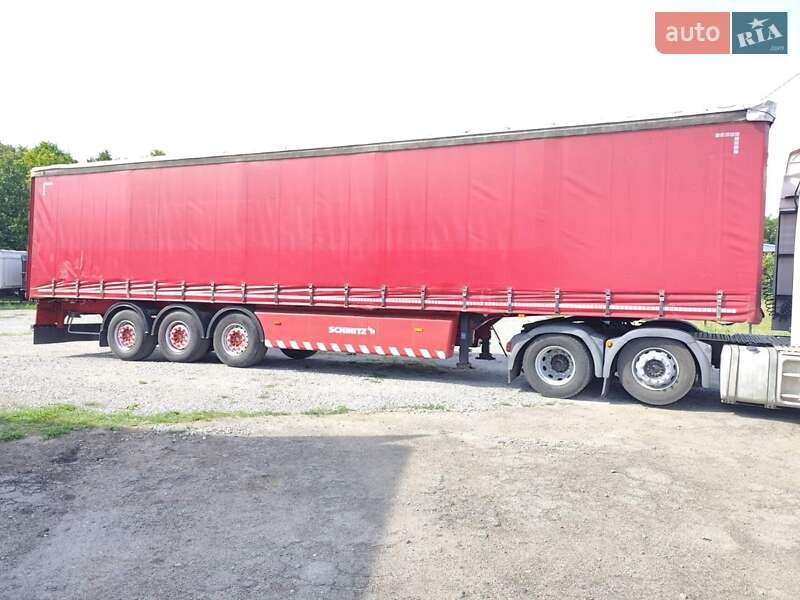 Тентований борт (штора) - напівпричіп Schmitz SCS 24L-1362EB 2010 в Умані