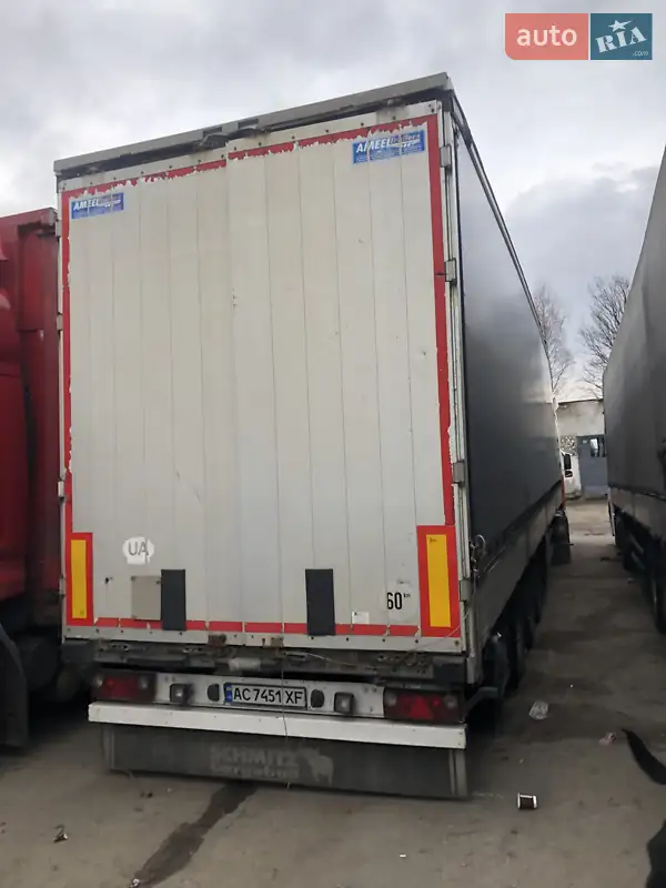Тентований борт (штора) - напівпричіп Schmitz SCS 27 2006 в 