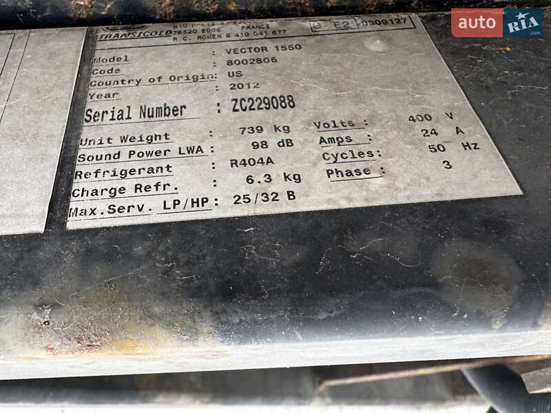 Рефрижератор напівпричіп Schmitz SKO 24 2012 в Заставній