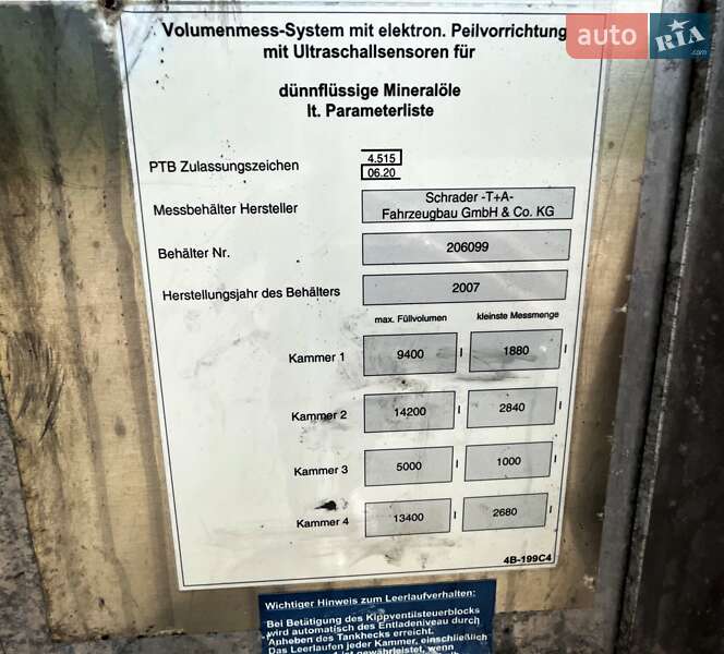 Цистерна полуприцеп Schrader Z-STA 24 2007 в Львове