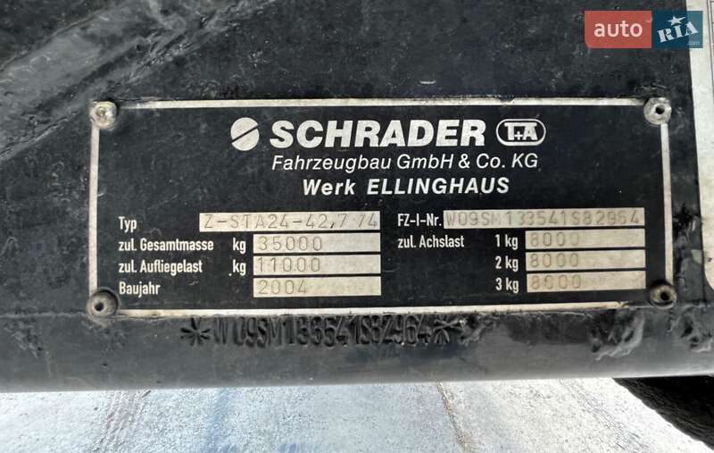 Цистерна напівпричіп Schrader Z-STA 24 2004 в Львові