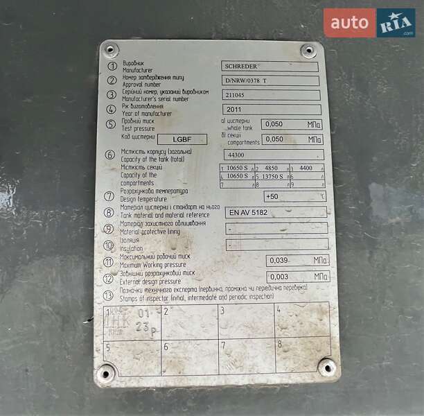 Цистерна полуприцеп Schroeder S 2011 в Львове фото 18 Цистерна полуприцеп Schroeder S 2011 в Львове