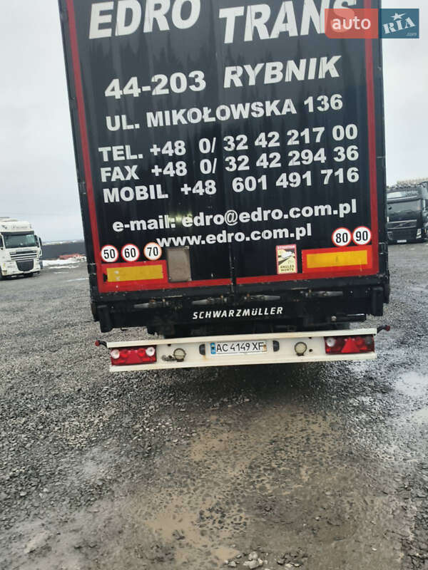 Тентованный борт (штора) - полуприцеп Schwarzmuller J-Serie 2013 в Луцке