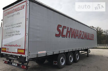 Тентованный борт (штора) - полуприцеп Schwarzmuller S1 2014 в 
