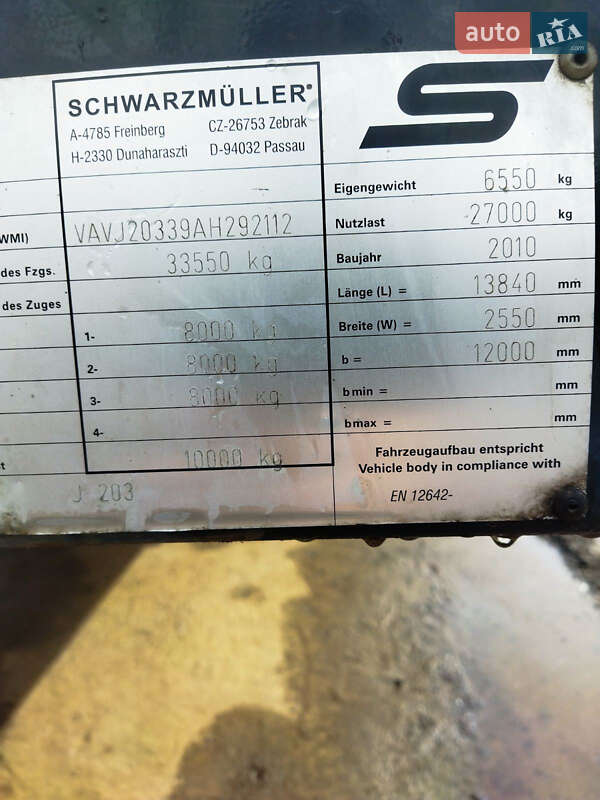 Лесовоз / Сортиментовоз - полуприцеп Schwarzmuller SAF 2010 в Маневичах