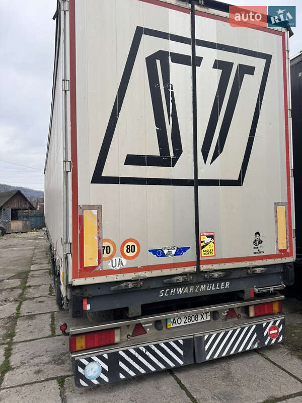 Тентованный борт (штора) - полуприцеп Schwarzmuller SAF 2005 в Тячеве фото 2 Тентованный борт (штора) - полуприцеп Schwarzmuller SAF 2005 в Тячеве