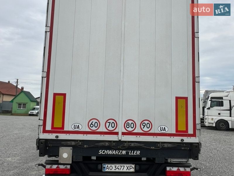 Тентований борт (штора) - напівпричіп Schwarzmuller SAF 2017 в Іршаві