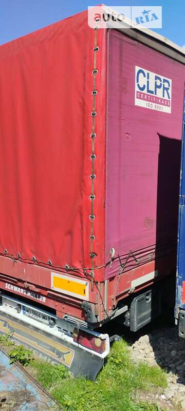 Тентованный борт (штора) - полуприцеп Schwarzmuller SPA-3E 2008 в Иршаве