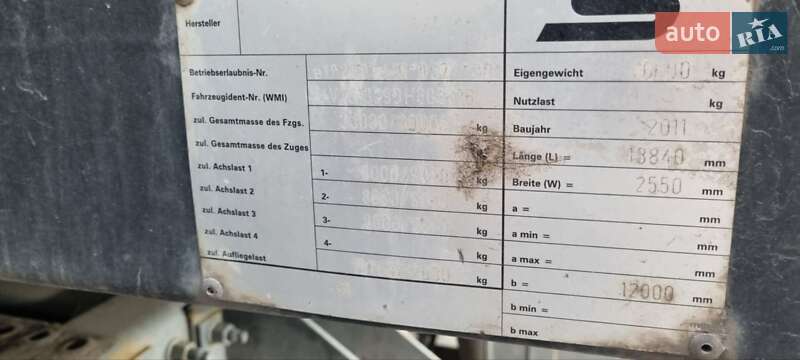 Тентованный борт (штора) - полуприцеп Schwarzmuller SPA-3E 2011 в Белой Церкви фото 2 Тентованный борт (штора) - полуприцеп Schwarzmuller SPA-3E 2011 в Белой Церкви