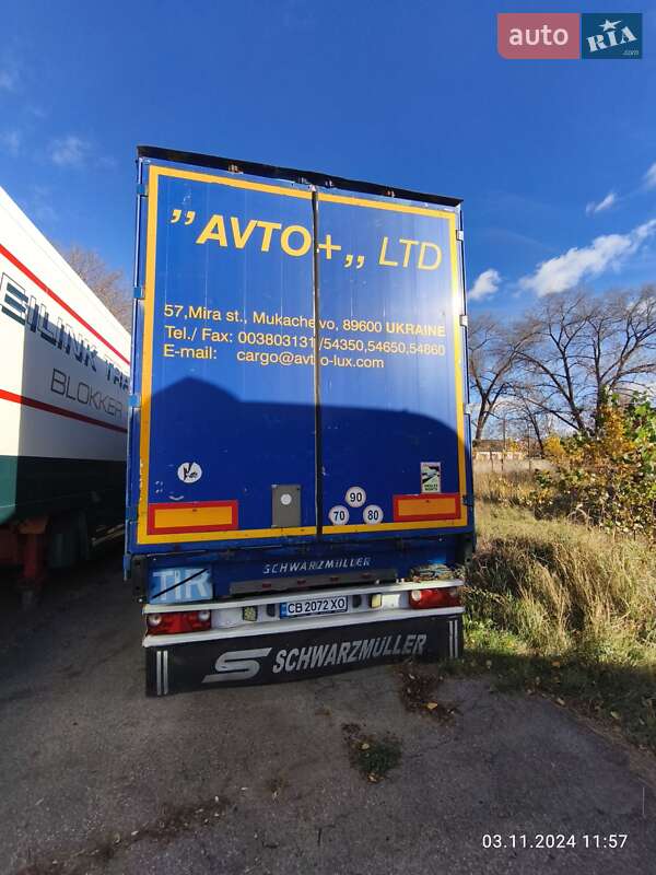 Тентований борт (штора) - напівпричіп Schwarzmuller SPA-3E 2007 в Чернігові фото 2 Тентований борт (штора) - напівпричіп Schwarzmuller SPA-3E 2007 в Чернігові