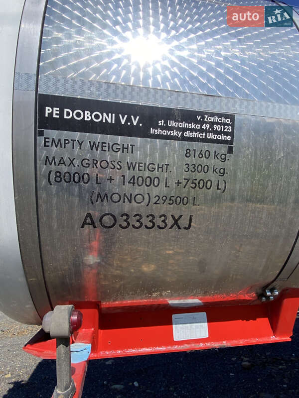 Цистерна напівпричіп Schwingenschlogel DST-30L/V2A 1993 в Іршаві