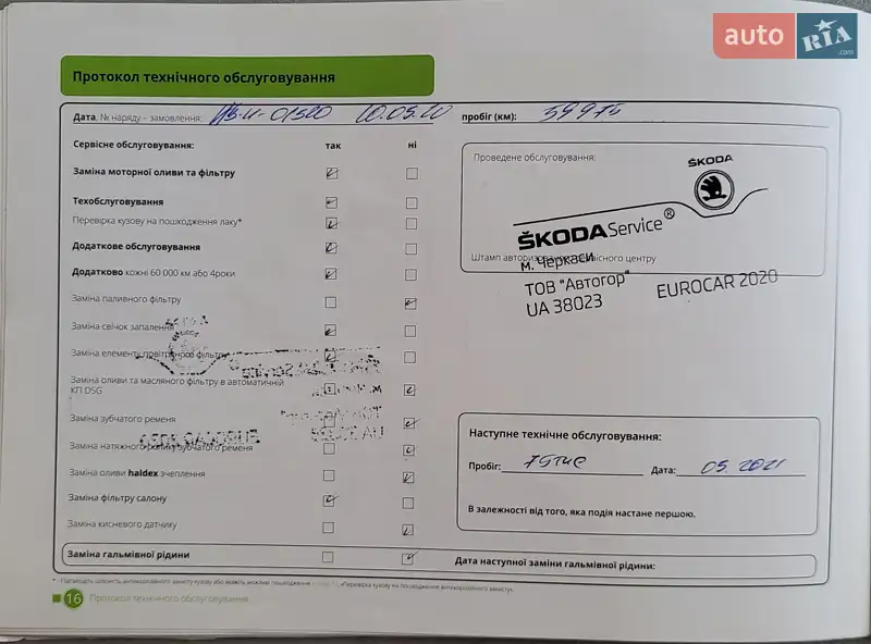 Хэтчбек Skoda Fabia 2017 в Киеве документ