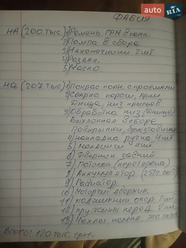 Універсал Skoda Fabia 2003 в Харкові документ 2 фото Універсал Skoda Fabia 2003 в Харкові документ