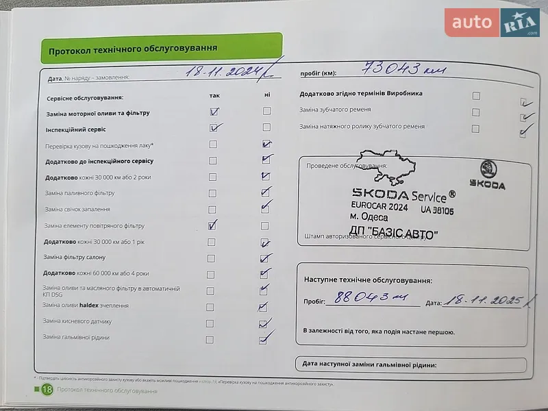 Хэтчбек Skoda Fabia 2021 в Киеве документ