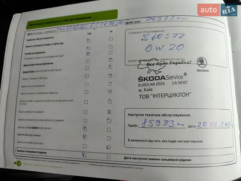 Внедорожник / Кроссовер Skoda Kodiaq 2020 в Киеве документ