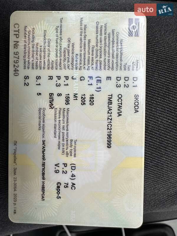 Универсал Skoda Octavia 2012 в Луцке