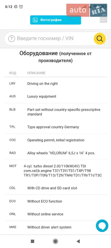 Универсал Skoda Octavia 2014 в Белой Церкви документ