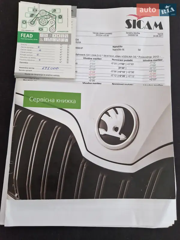 Универсал Skoda Octavia 2016 в Днепре документ