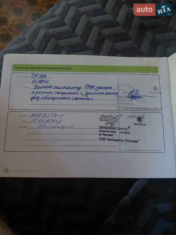 Лифтбек Skoda Octavia 2017 в Кременчуге документ
