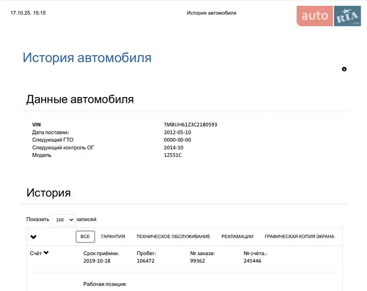 Универсал Skoda Octavia 2012 в Луцке документ