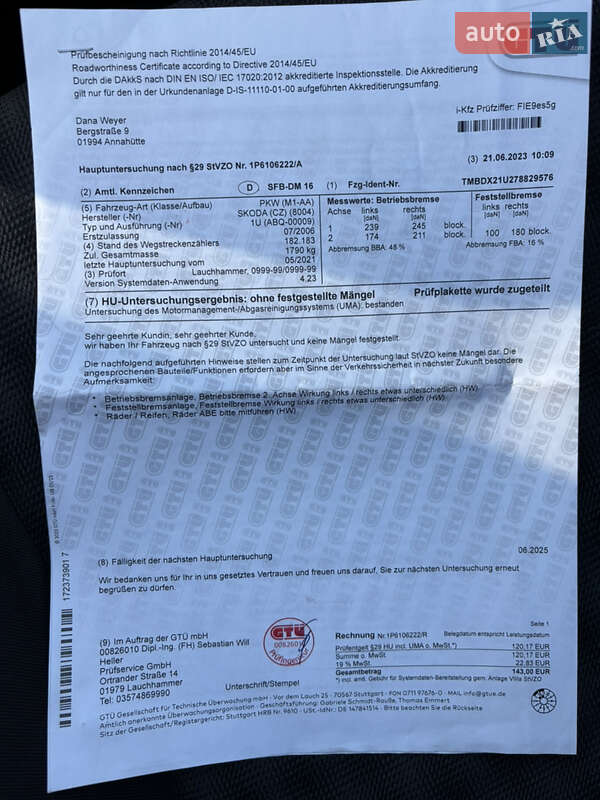 Лифтбек Skoda Octavia 2007 в Белой Церкви фото 17 Лифтбек Skoda Octavia 2007 в Белой Церкви