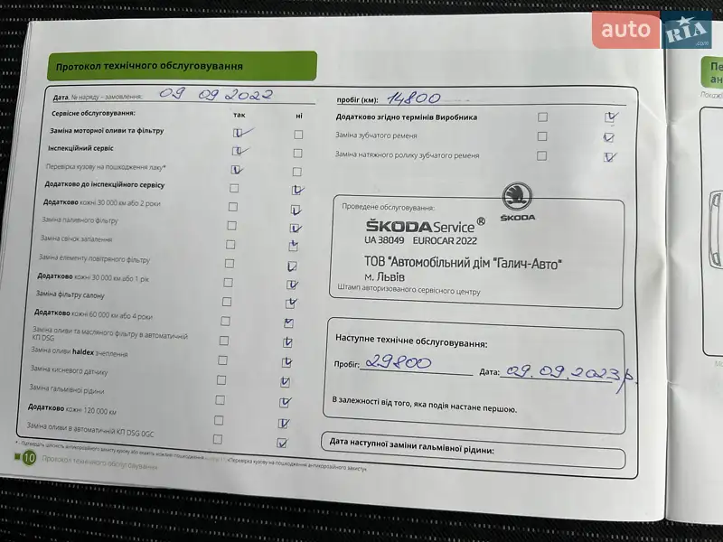 Лифтбек Skoda Octavia 2021 в Киеве документ 3 фото Лифтбек Skoda Octavia 2021 в Киеве документ