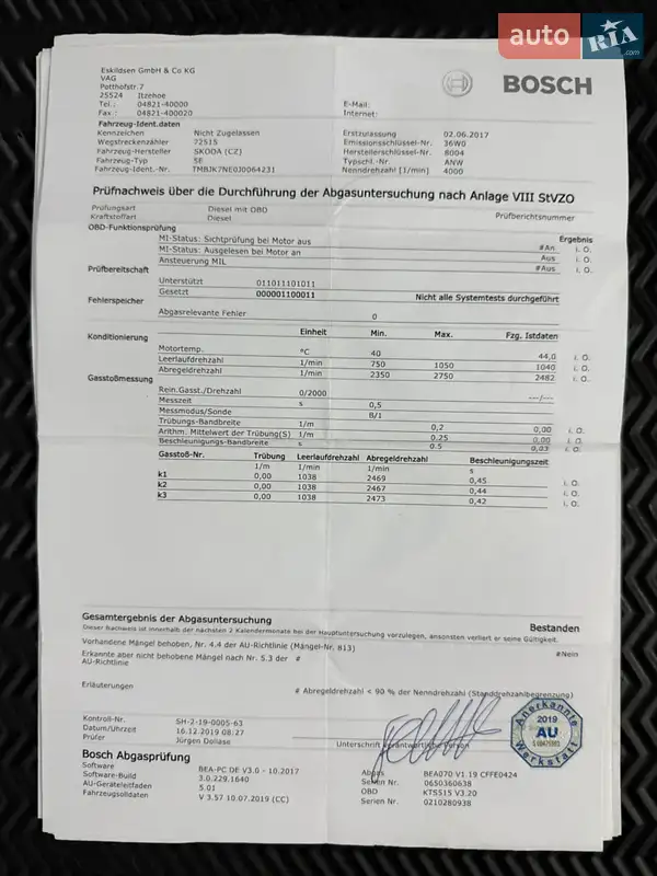 Универсал Skoda Octavia 2018 в Владимире документ