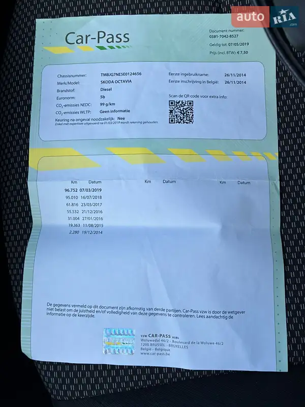 Универсал Skoda Octavia 2013 в Луцке документ