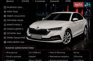 Лифтбек Skoda Octavia 2021 в Изюме