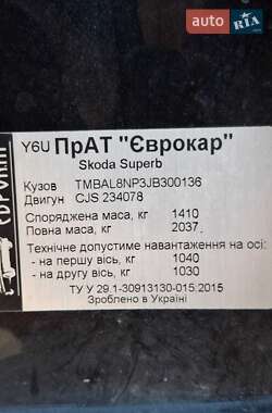 Лифтбек Skoda Superb 2017 в 