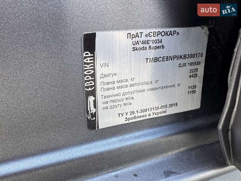 Лифтбек Skoda Superb 2018 в Луцке