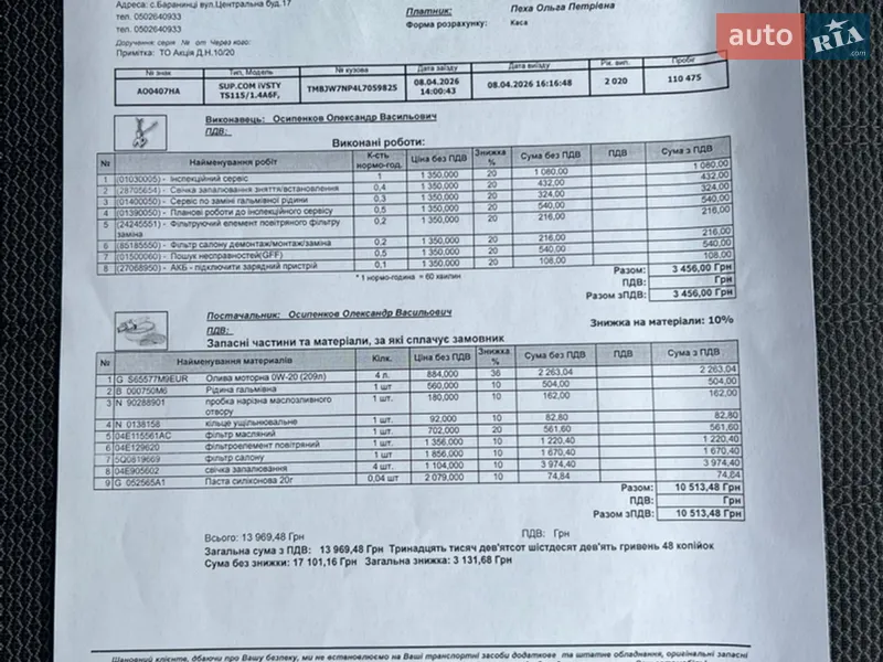 Універсал Skoda Superb 2020 в Ужгороді документ
