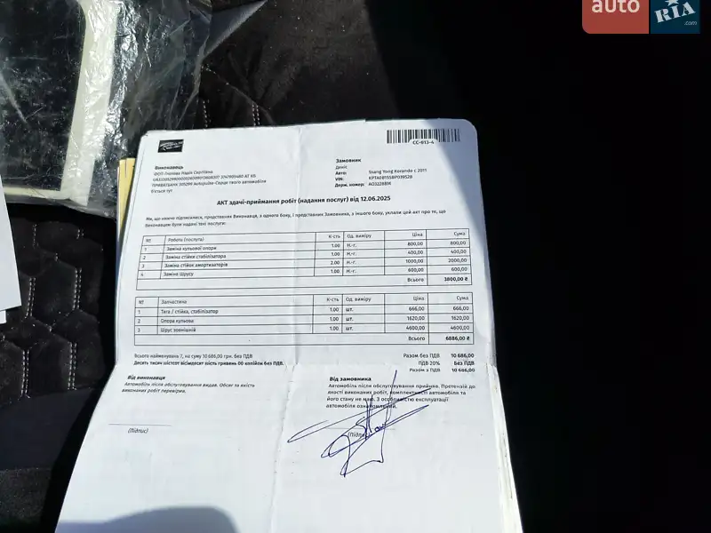 Позашляховик / Кросовер SsangYong Korando 2011 в Міжгір'ї документ