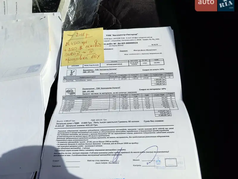 Позашляховик / Кросовер SsangYong Korando 2011 в Міжгір'ї документ