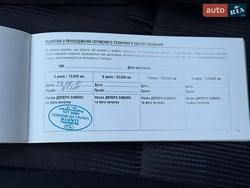 Внедорожник / Кроссовер Subaru Forester 2008 в Одессе документ