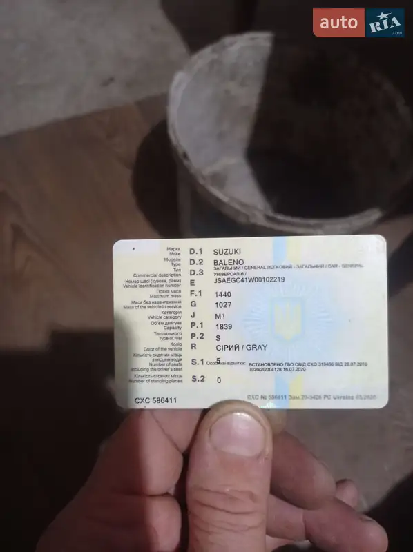Універсал Suzuki Baleno 1998 в Запоріжжі документ