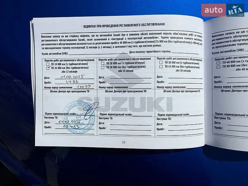 Хэтчбек Suzuki Swift 2024 в Полтаве документ