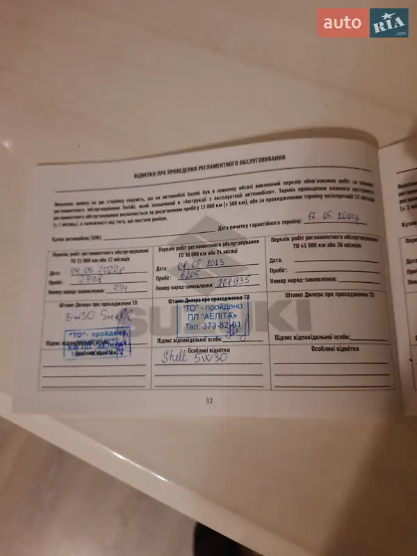 Внедорожник / Кроссовер Suzuki Vitara 2021 в Днепре документ