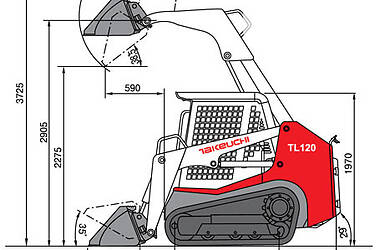 Минипогрузчик Takeuchi TL 2008 в 