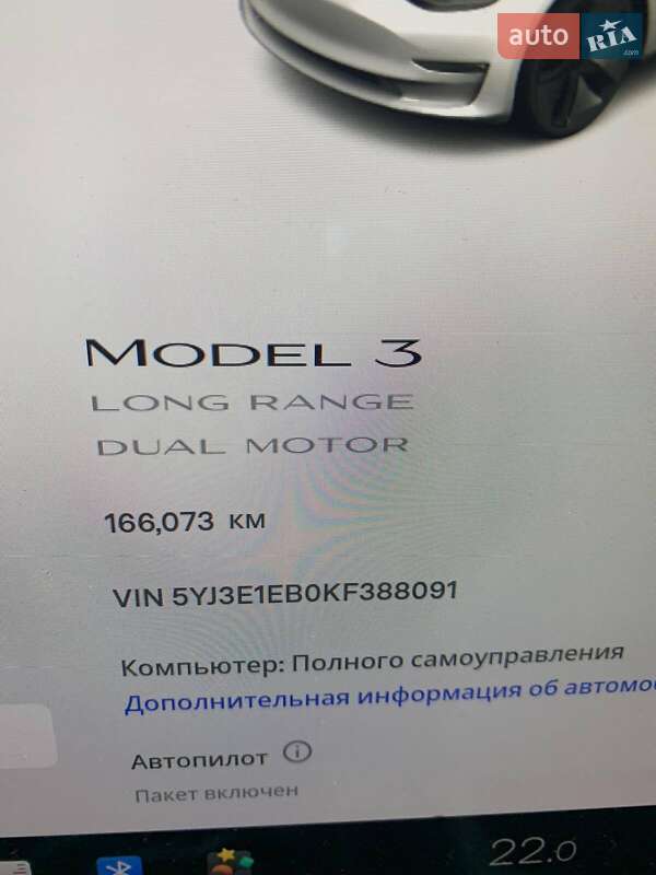 Седан Tesla Model 3 2019 в Харкові