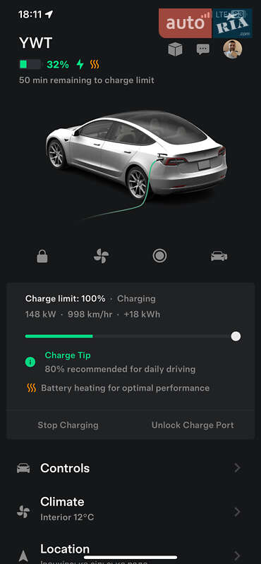 Седан Tesla Model 3 2022 в Полтаве