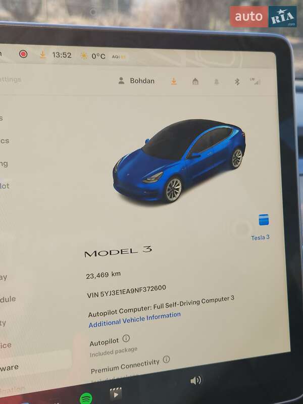 Седан Tesla Model 3 2022 в Львове