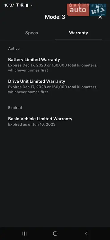 Седан Tesla Model 3 2020 в Львове документ