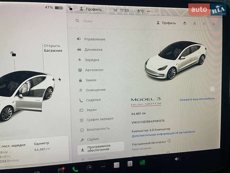 Седан Tesla Model 3 2018 в Одессе