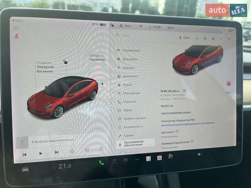 Седан Tesla Model 3 2021 в Черкасах