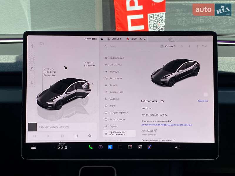 Седан Tesla Model 3 2024 в Киеве
