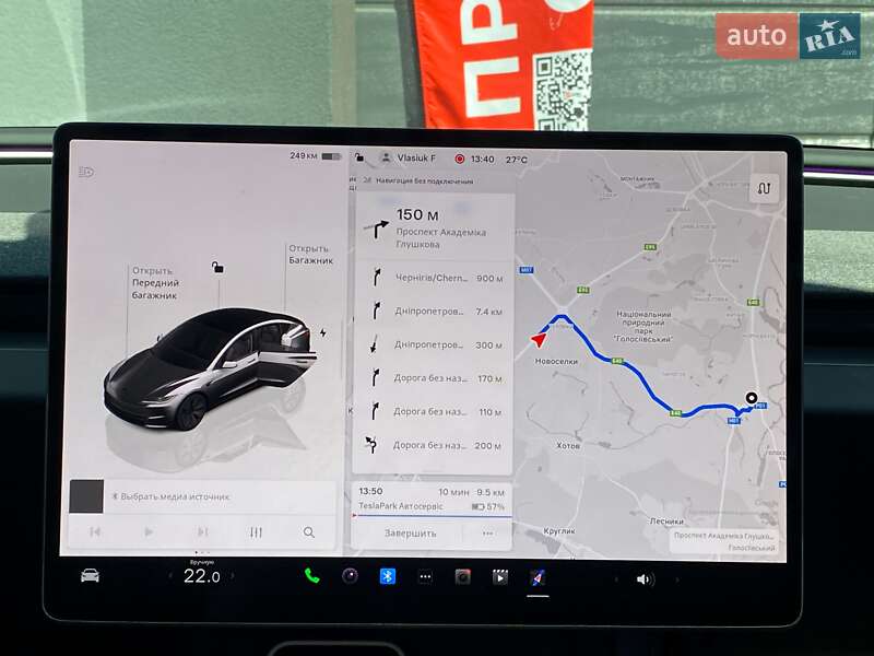 Седан Tesla Model 3 2024 в Киеве