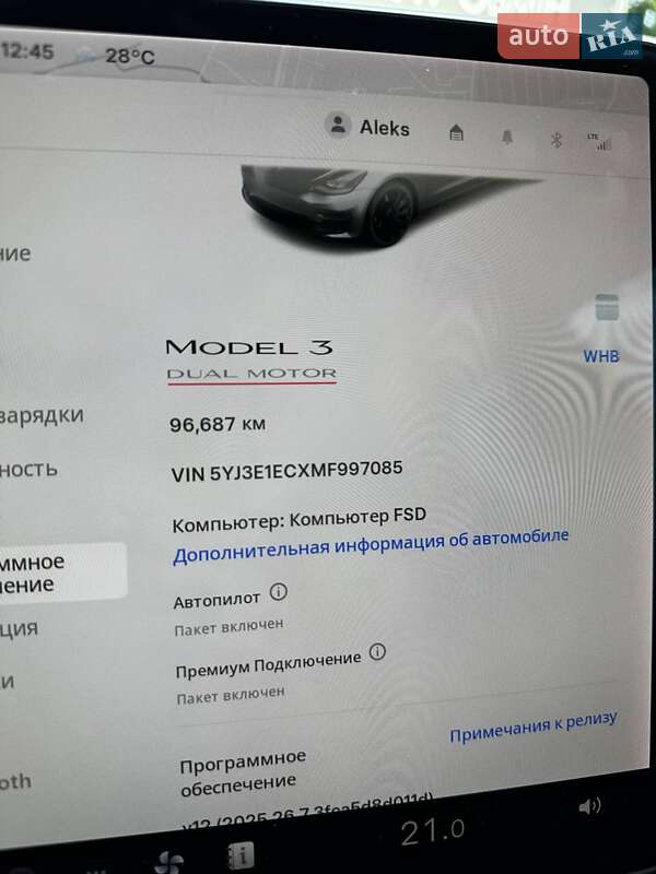 Седан Tesla Model 3 2021 в Харькове фото 14 Седан Tesla Model 3 2021 в Харькове