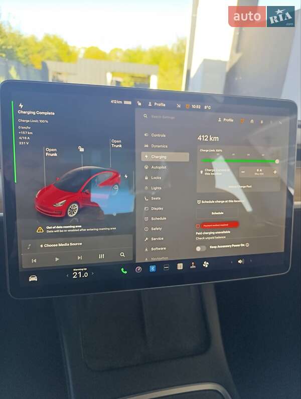 Седан Tesla Model 3 2022 в Стрию