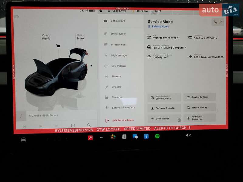 Седан Tesla Model 3 2024 в Києві